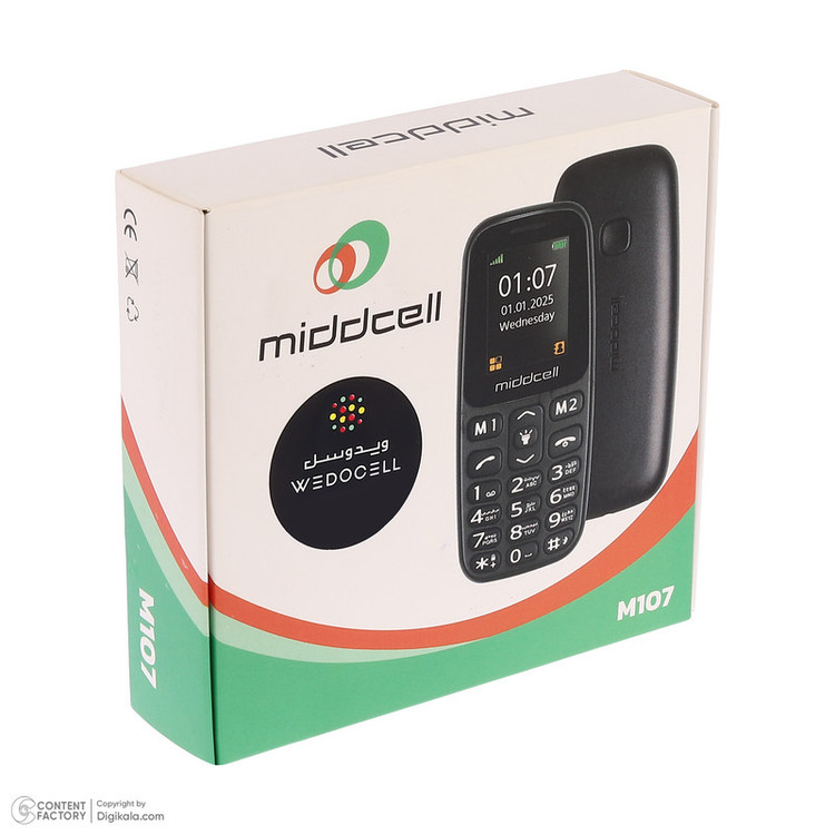 گوشی موبایل میدسل مدل M107 دو سیم کارت ظرفیت 32 مگابایت و رم 32 مگابایت