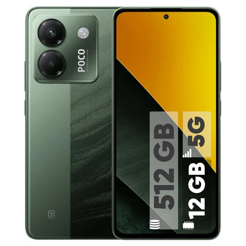 گوشی موبایل شیائومی poco M7 pro 5g حافظه 512 گیگابایت رم 12 گیگابایت نمای ۴