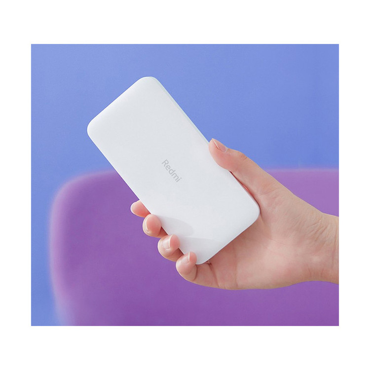 پاوربانک 10 وات شیائومی مدل Redmi ظرفیت 10000 میلی آمپر ساعت به همراه کابل تبدیل microUSB
